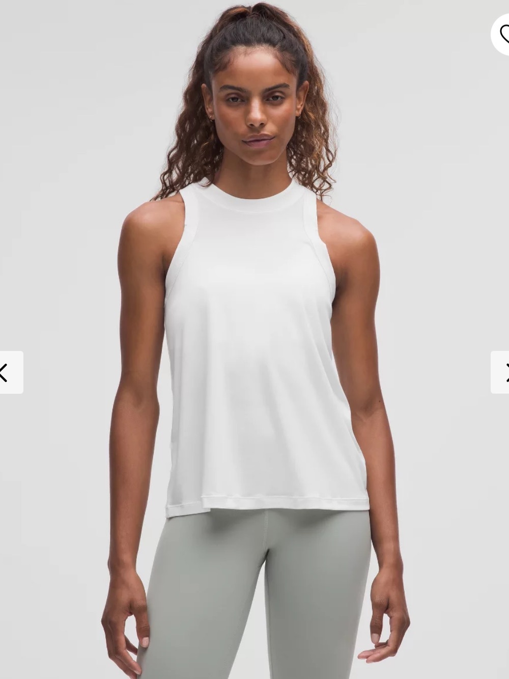 Lululemon Jersey Training Tank Top White Size 6/8